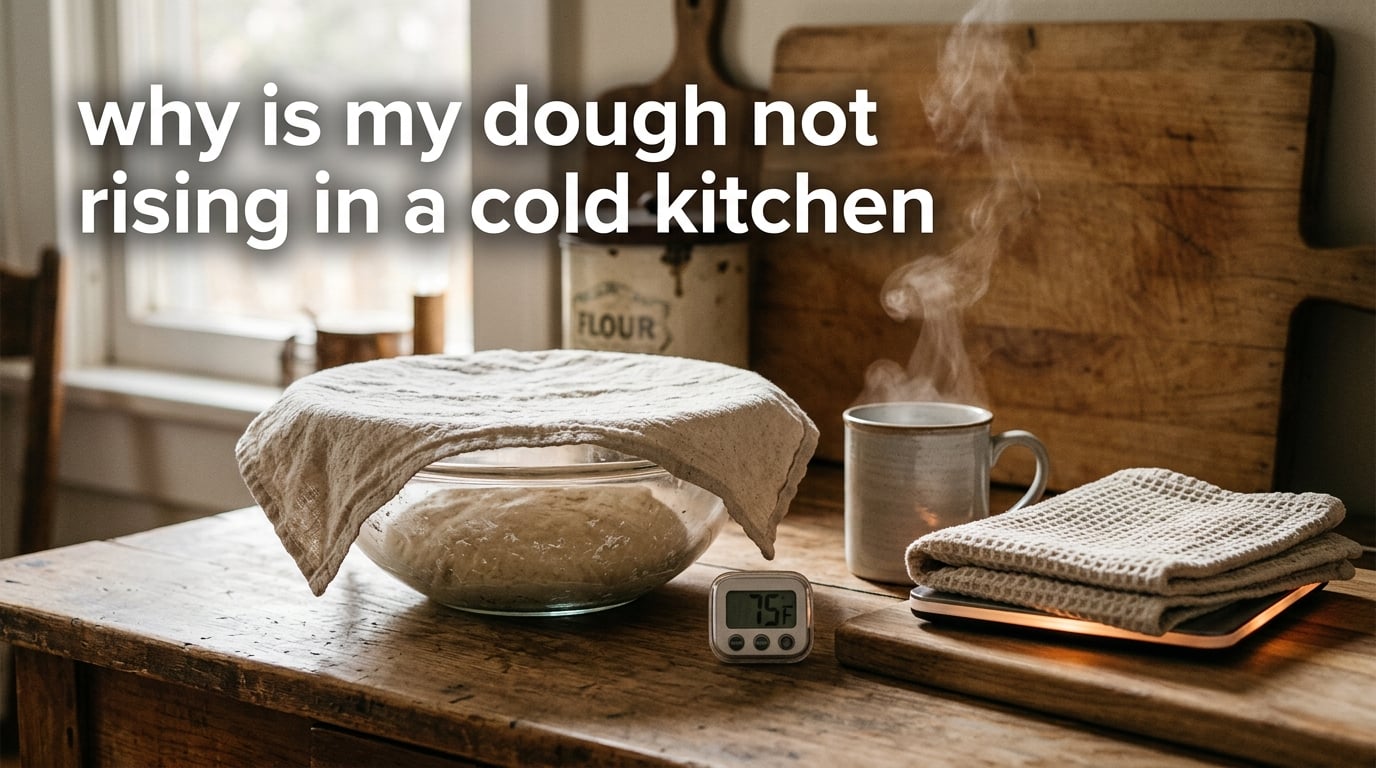 why is my dough not rising in a cold kitchen