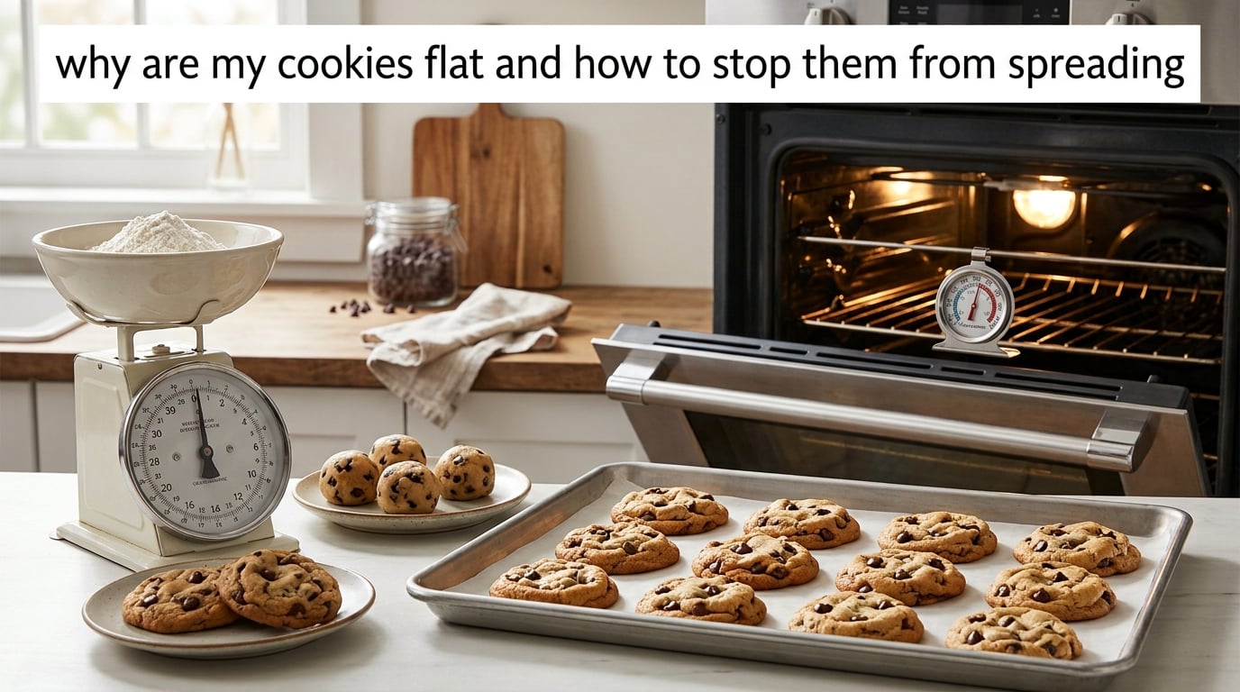 why are my cookies flat and how to stop them from spreading