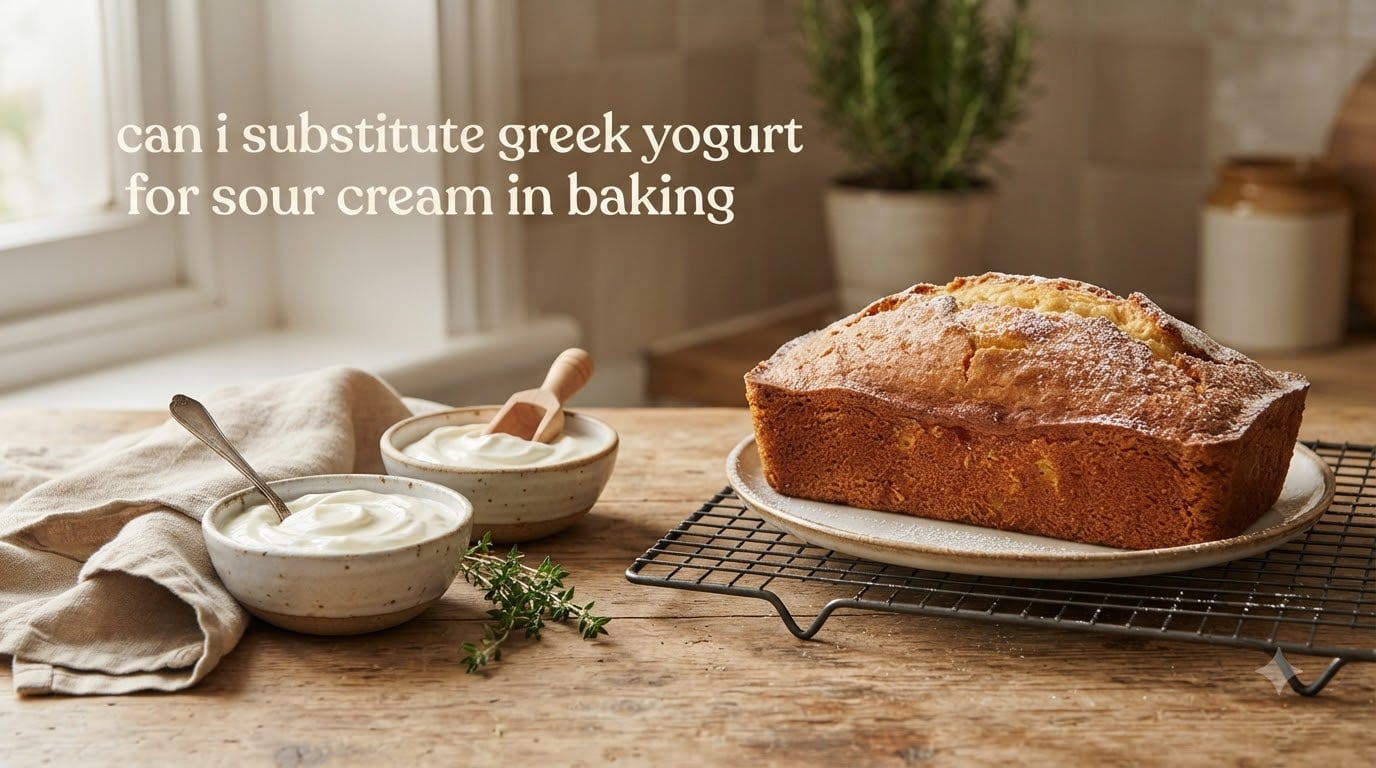 can i substitute greek yogurt for sour cream in baking