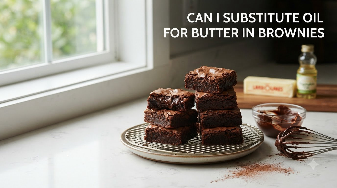 can i substitute oil for butter in brownies