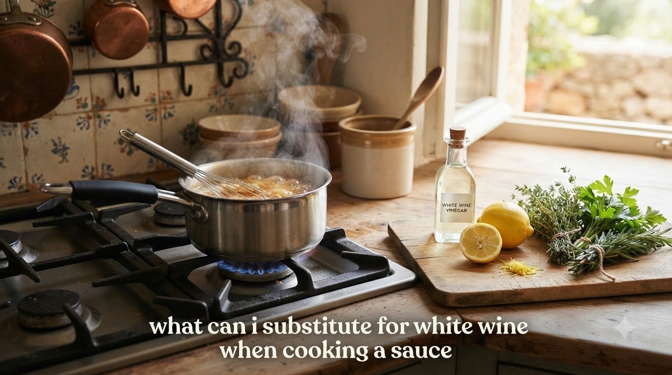 what can i substitute for white wine when cooking a sauce