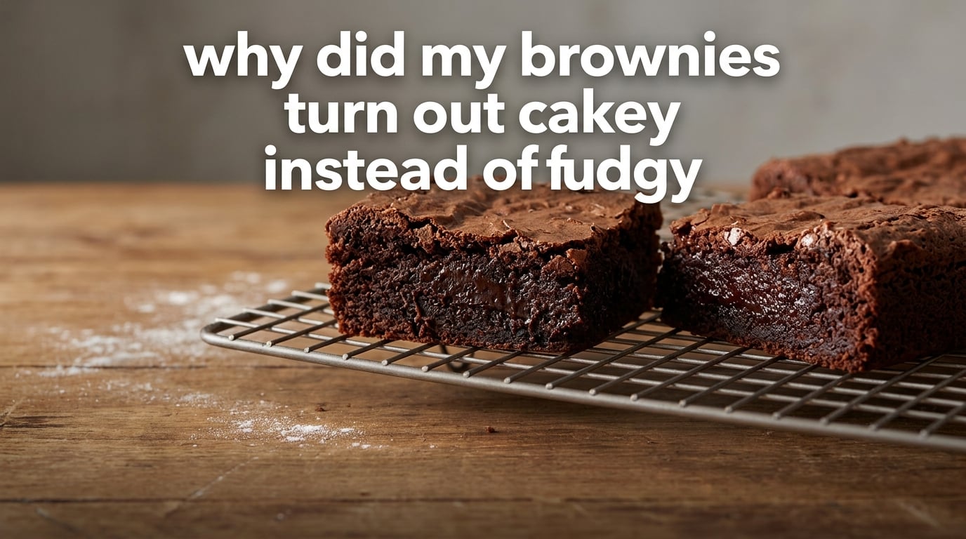why did my brownies turn out cakey instead of fudgy