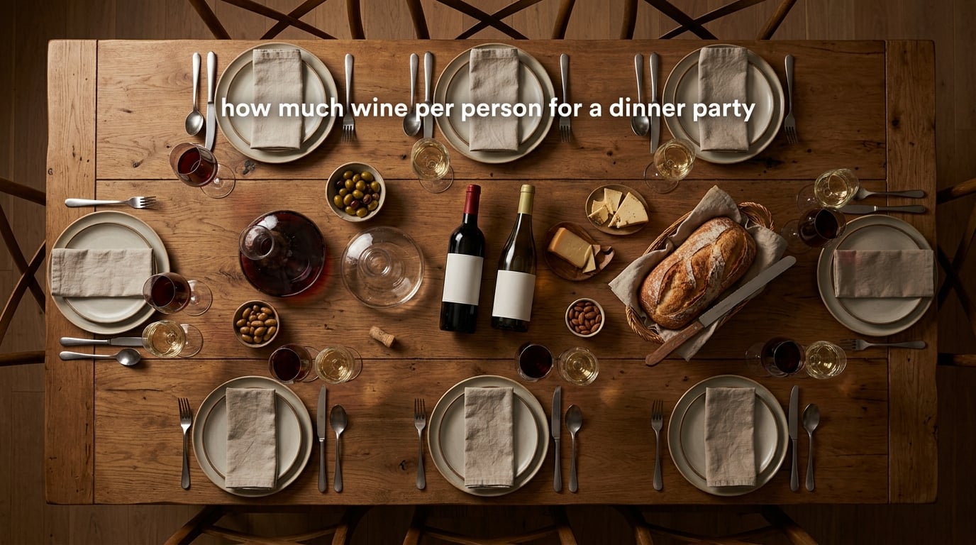how much wine per person for a dinner party