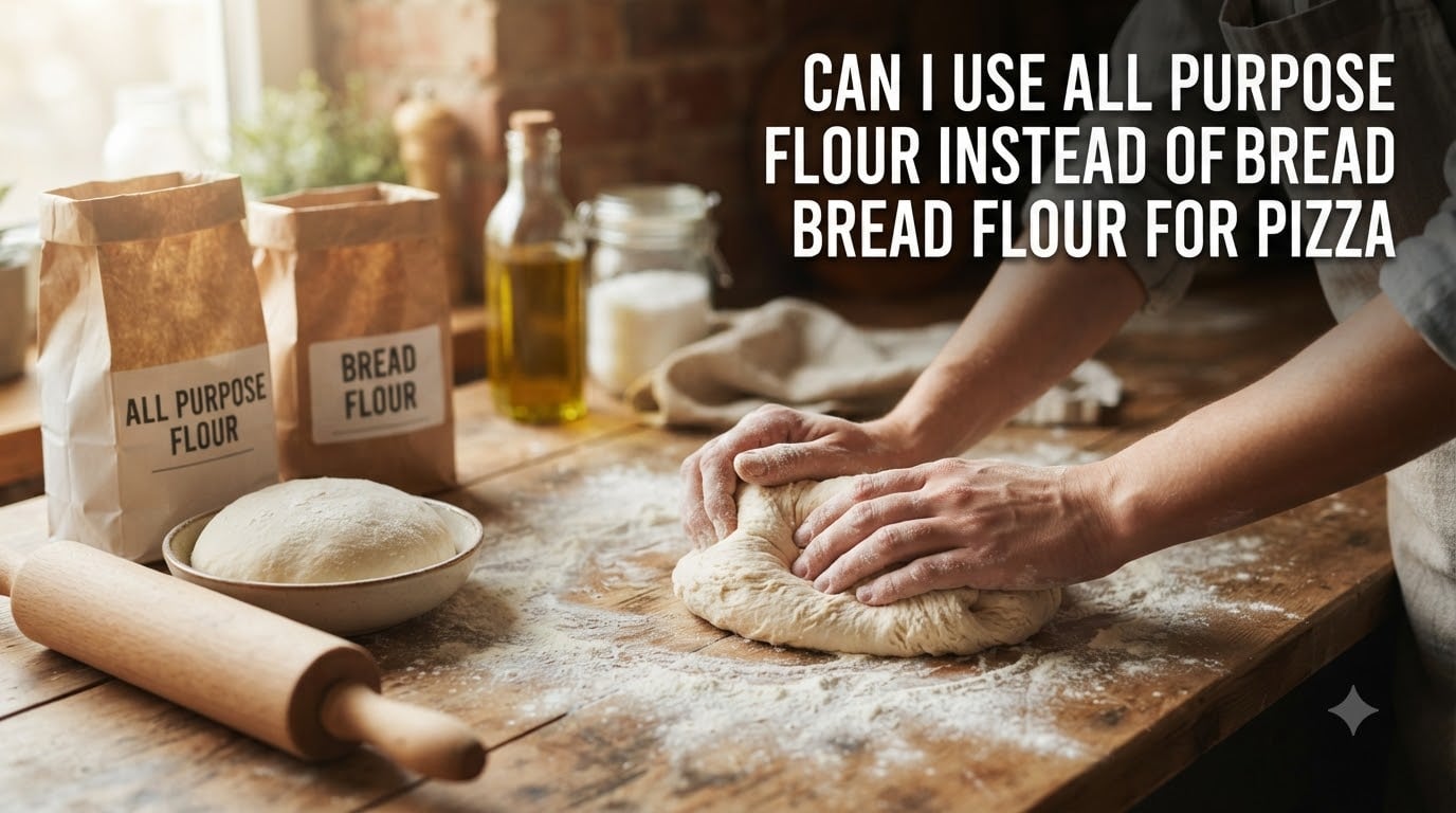 can i use all purpose flour instead of bread flour for pizza