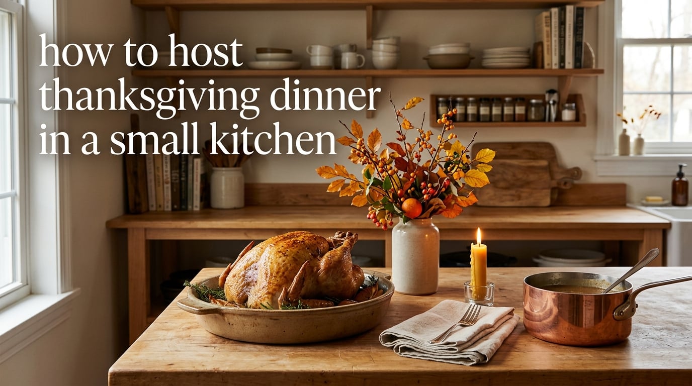how to host thanksgiving dinner in a small kitchen