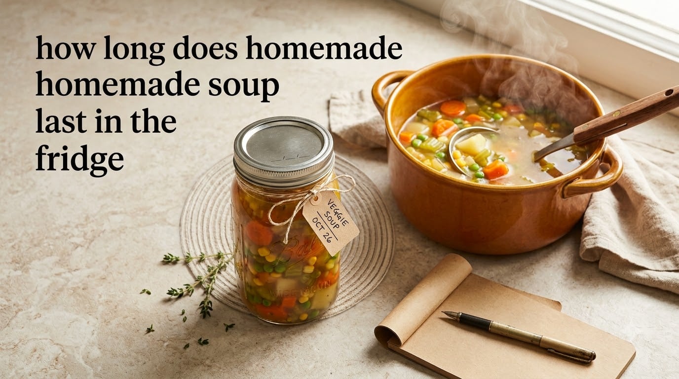 how long does homemade soup last in the fridge