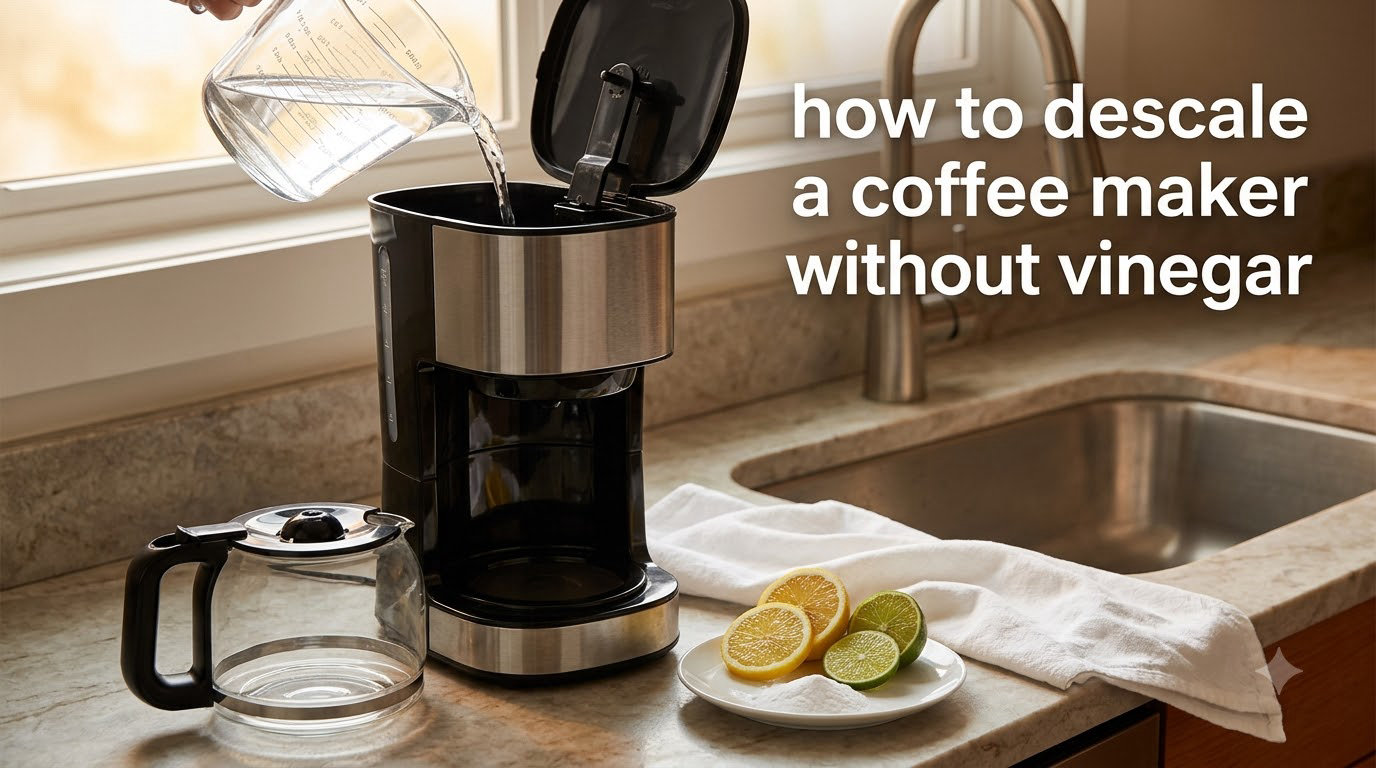 how to descale a coffee maker without vinegar