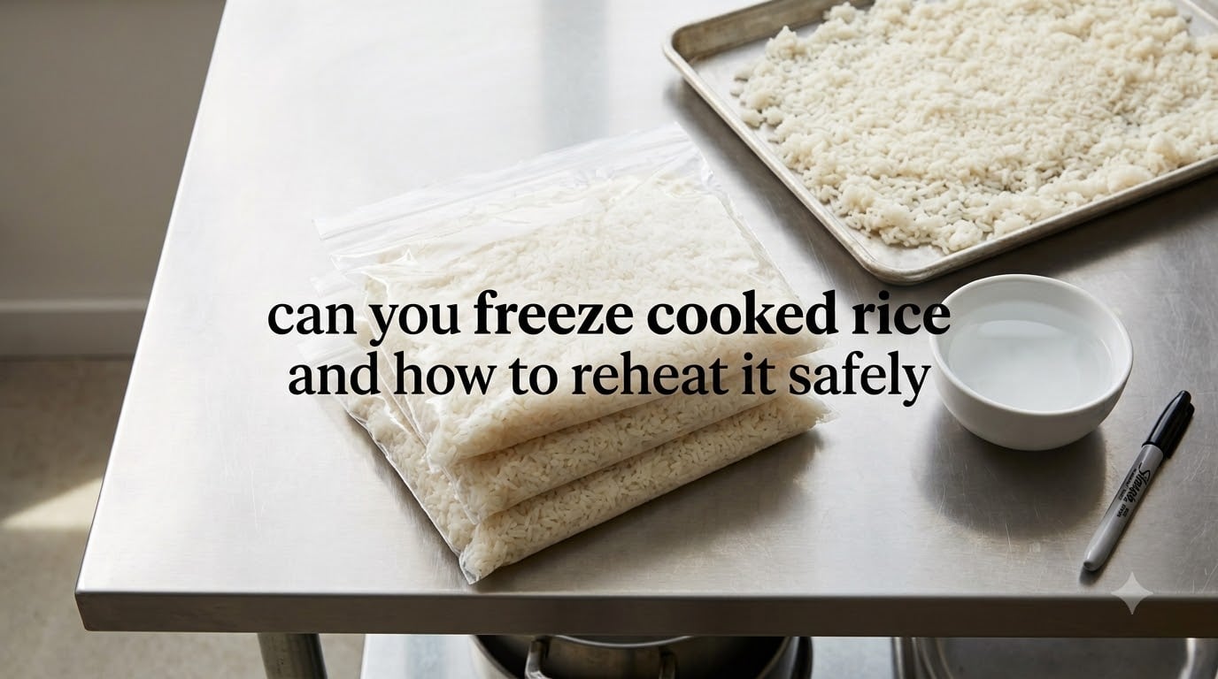 can you freeze cooked rice and how to reheat it safely