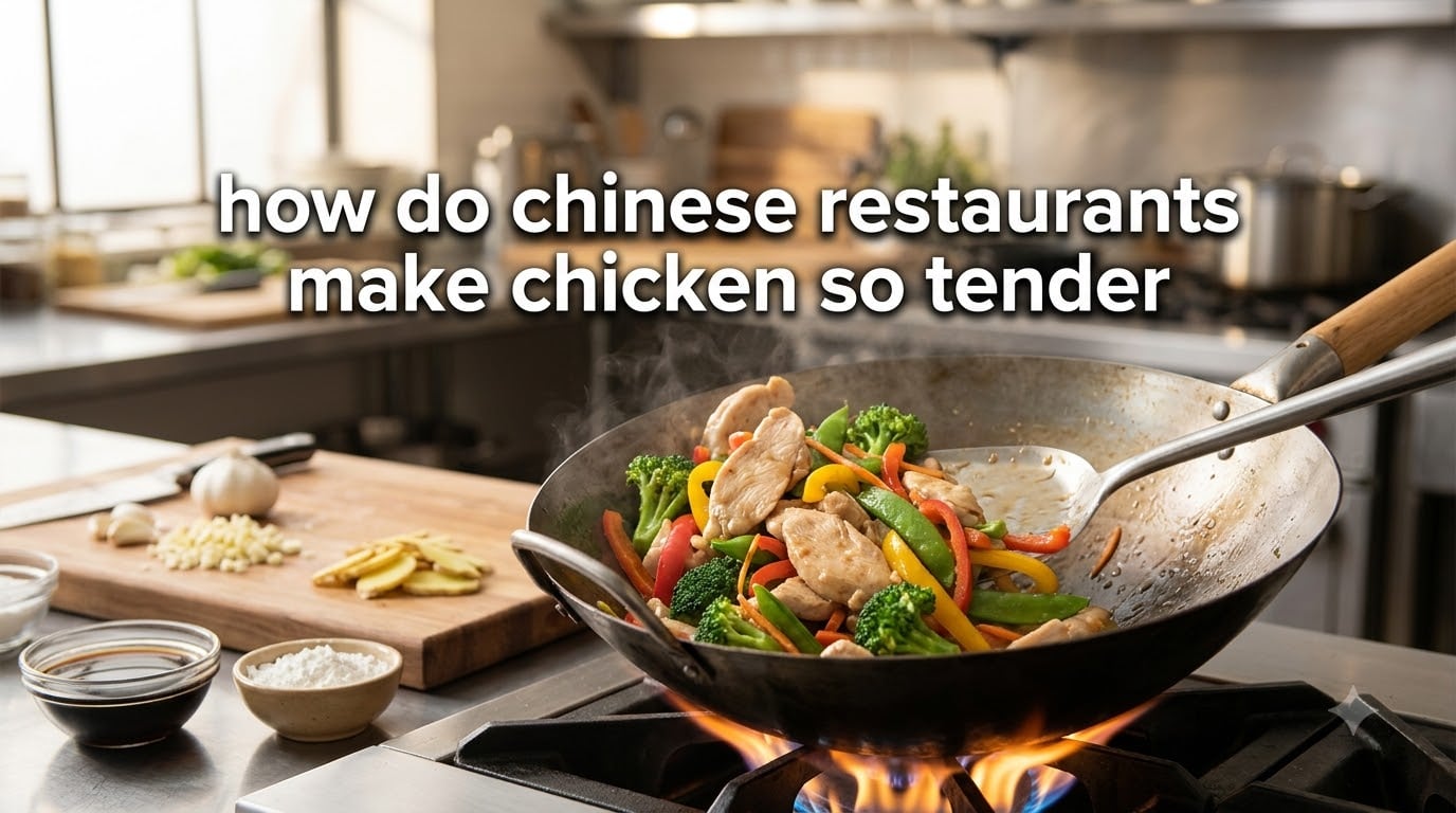 how do chinese restaurants make chicken so tender