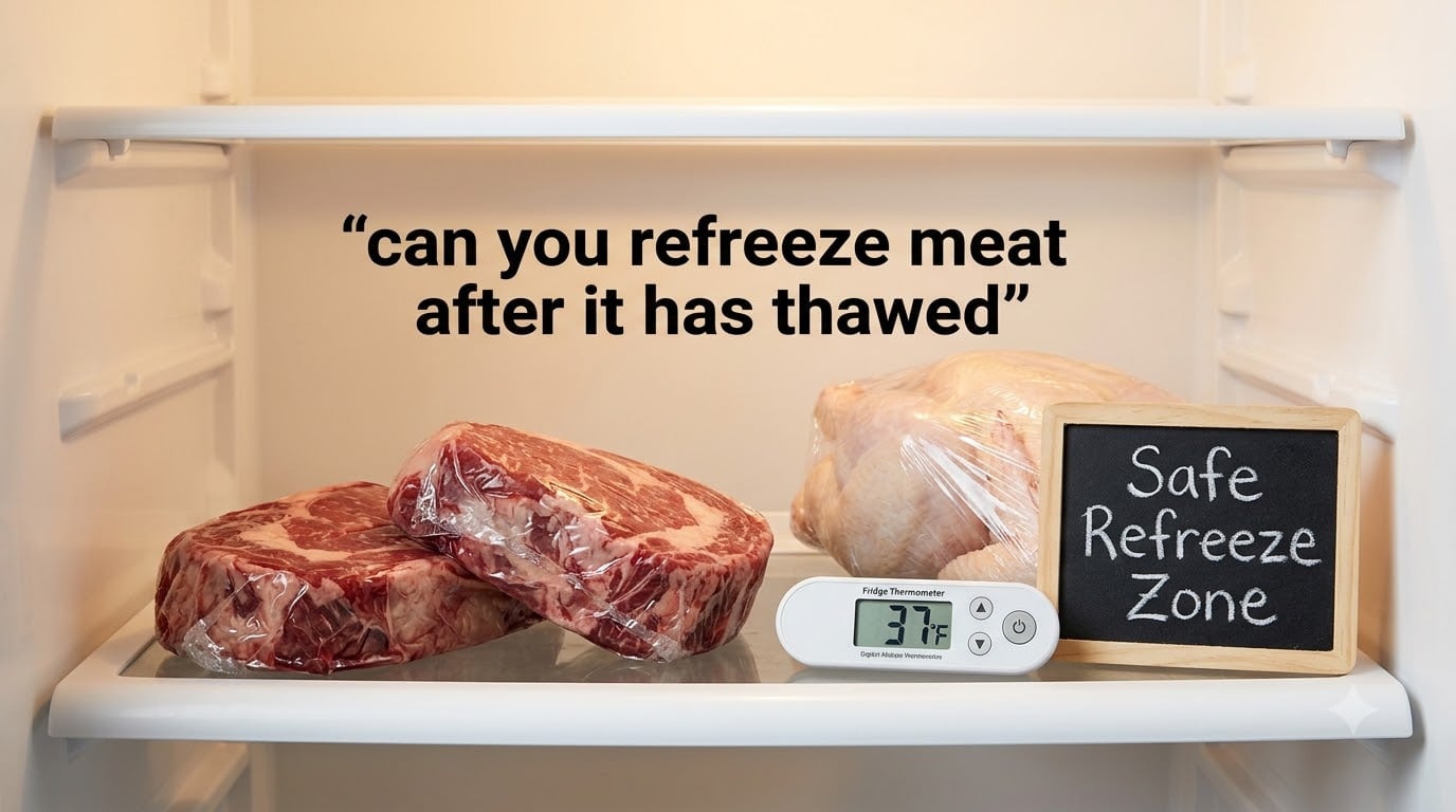 can you refreeze meat after it has thawed