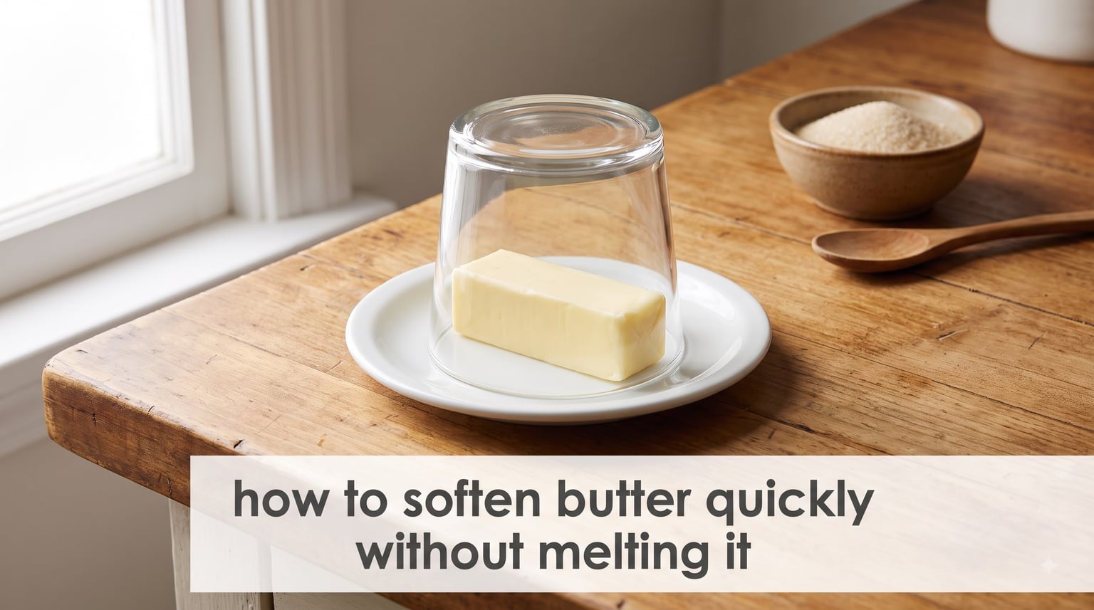 how to soften butter quickly without melting it