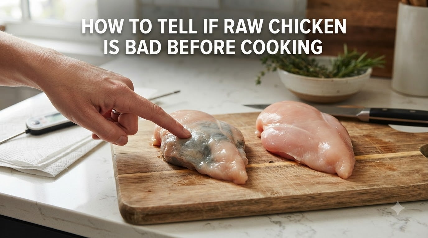 how to tell if raw chicken is bad before cooking